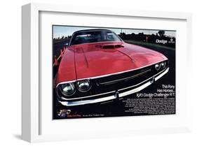 1970 Dodge Challenger Thispony-null-Framed Art Print