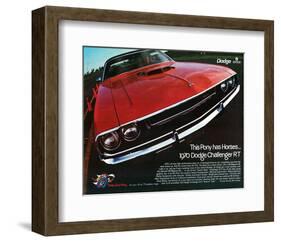 1970 Dodge Charger Rt Red-null-Framed Art Print