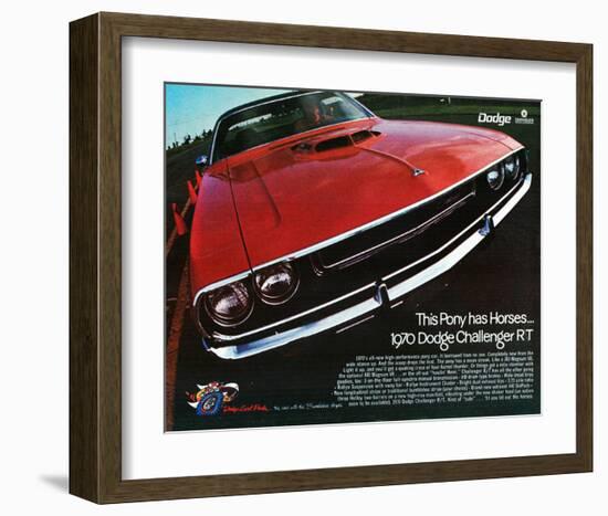 1970 Dodge Charger Rt Red-null-Framed Art Print