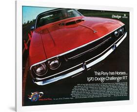 1970 Dodge Charger Rt Red-null-Framed Art Print