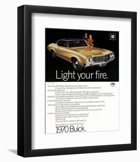 1970 GM Buick Light Your Fire-null-Framed Art Print