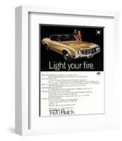 1970 GM Buick Light Your Fire-null-Framed Art Print