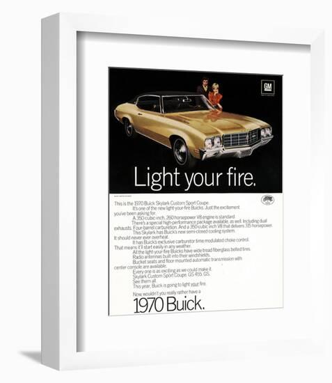 1970 GM Buick Light Your Fire-null-Framed Art Print