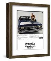 1970 GM Chevrolet Nova-null-Framed Art Print