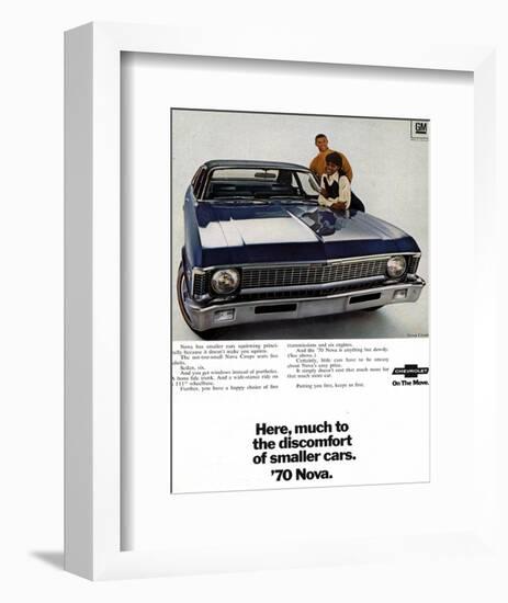 1970 GM Chevrolet Nova-null-Framed Art Print