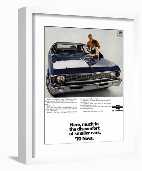 1970 GM Chevrolet Nova-null-Framed Art Print