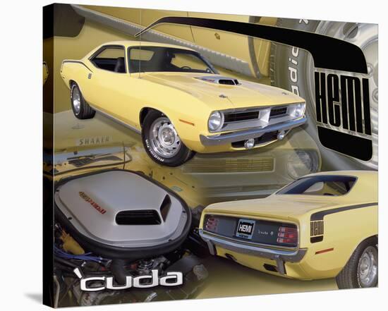 1970 Hemi Cuda-null-Stretched Canvas