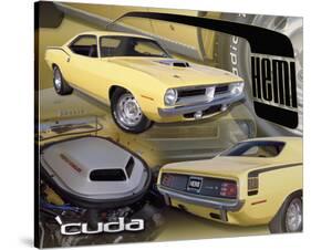 1970 Hemi Cuda-null-Stretched Canvas