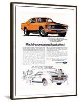 1970 Mustang Mach1-Mach Won-null-Framed Premium Giclee Print
