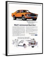 1970 Mustang Mach1-Mach Won-null-Framed Premium Giclee Print