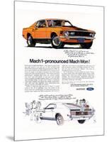 1970 Mustang Mach1-Mach Won-null-Mounted Premium Giclee Print