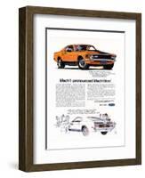 1970 Mustang Mach1-Mach Won-null-Framed Art Print