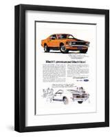 1970 Mustang Mach1-Mach Won-null-Framed Art Print