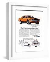 1970 Mustang Mach1-Mach Won-null-Framed Art Print