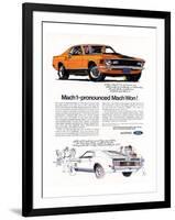 1970 Mustang Mach1-Mach Won-null-Framed Art Print