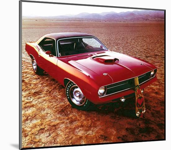 1970 Plymouth Cuda Hemi & Tie-null-Mounted Art Print