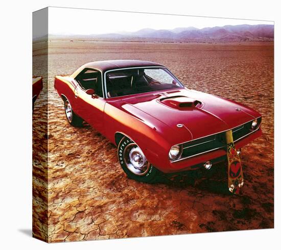 1970 Plymouth Cuda Hemi & Tie-null-Stretched Canvas