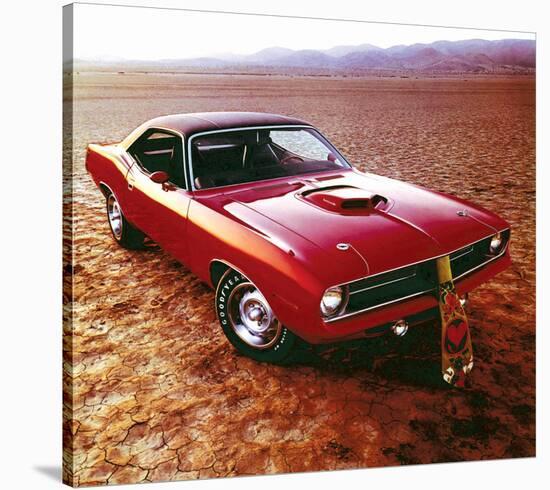 1970 Plymouth Cuda Hemi & Tie-null-Stretched Canvas