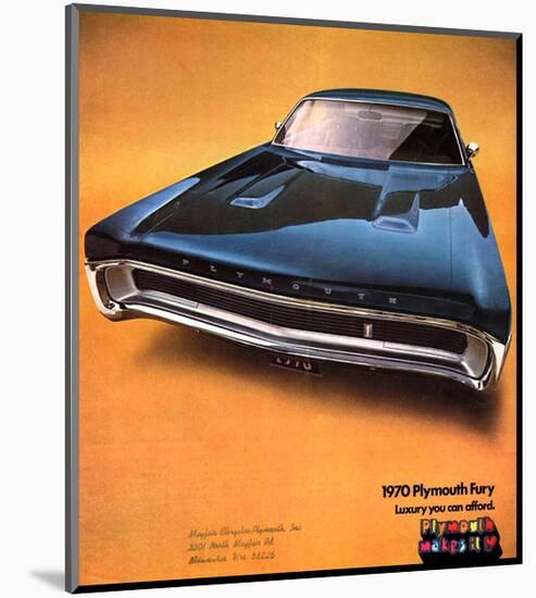 1970 Plymouth Fury - Luxury…-null-Mounted Art Print