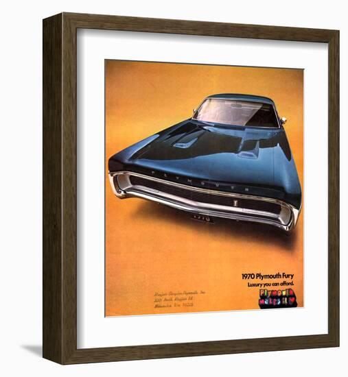 1970 Plymouth Fury - Luxury…-null-Framed Art Print