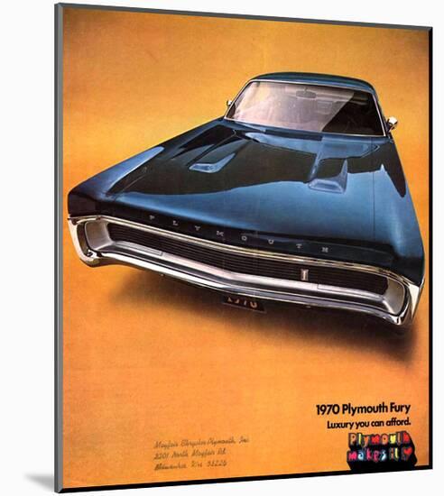 1970 Plymouth Fury - Luxury…-null-Mounted Art Print