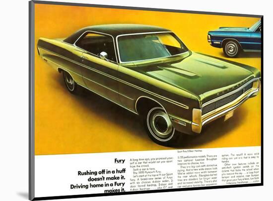 1970 Plymouth Sport Fury 2Door-null-Mounted Art Print