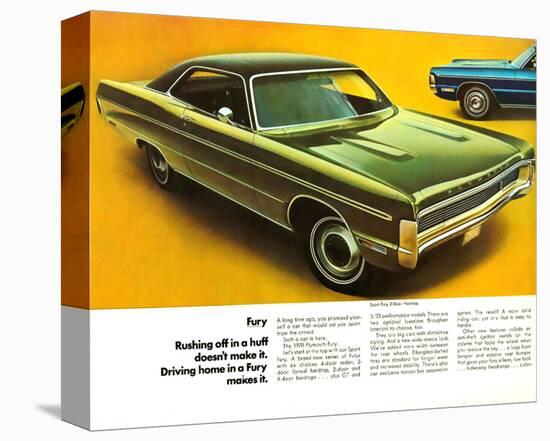 1970 Plymouth Sport Fury 2Door-null-Stretched Canvas