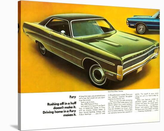 1970 Plymouth Sport Fury 2Door-null-Stretched Canvas