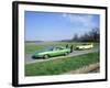 1970 Plymouth Superbird with 1968 Dodge Daytona-null-Framed Photographic Print