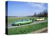1970 Plymouth Superbird with 1968 Dodge Daytona-null-Stretched Canvas