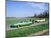 1970 Plymouth Superbird with 1968 Dodge Daytona-null-Mounted Photographic Print