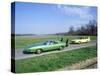 1970 Plymouth Superbird with 1968 Dodge Daytona-null-Stretched Canvas