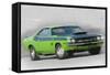 1970-TA-Challenger Watercolor-NaxArt-Framed Stretched Canvas