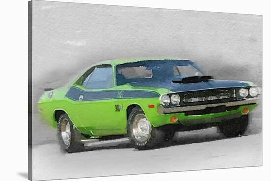 1970-TA-Challenger Watercolor-NaxArt-Stretched Canvas