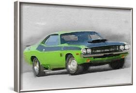 1970-TA-Challenger Watercolor-NaxArt-Framed Art Print