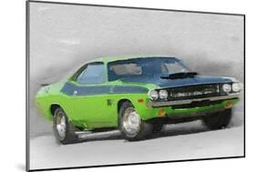 1970-TA-Challenger Watercolor-NaxArt-Mounted Art Print