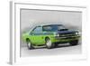 1970-TA-Challenger Watercolor-NaxArt-Framed Art Print