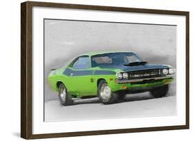 1970-TA-Challenger Watercolor-NaxArt-Framed Art Print