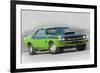 1970-TA-Challenger Watercolor-NaxArt-Framed Art Print