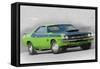 1970-TA-Challenger Watercolor-NaxArt-Framed Stretched Canvas
