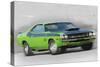 1970-TA-Challenger Watercolor-NaxArt-Stretched Canvas