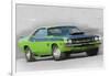 1970-TA-Challenger Watercolor-NaxArt-Framed Art Print