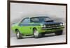 1970-TA-Challenger Watercolor-NaxArt-Framed Art Print