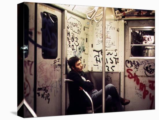 1970s America, Graffiti on a Subway Car, New York City, New York, 1972-null-Stretched Canvas