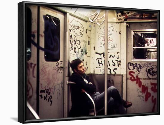 1970s America, Graffiti on a Subway Car, New York City, New York, 1972-null-Framed Photo