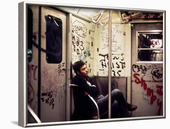 1970s America, Graffiti on a Subway Car, New York City, New York, 1972-null-Framed Photo