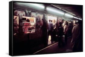 1970s America, Graffiti on a Subway Car on the Lexington Avenue Line. New York City, New York, 1972-null-Framed Stretched Canvas