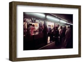 1970s America, Graffiti on a Subway Car on the Lexington Avenue Line. New York City, New York, 1972-null-Framed Photo