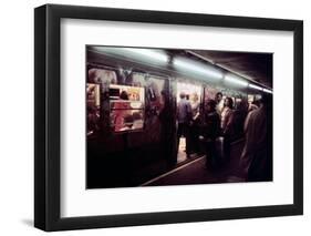 1970s America, Graffiti on a Subway Car on the Lexington Avenue Line. New York City, New York, 1972-null-Framed Photo