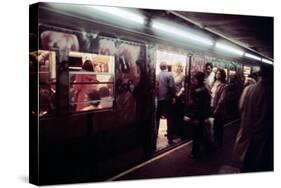 1970s America, Graffiti on a Subway Car on the Lexington Avenue Line. New York City, New York, 1972-null-Stretched Canvas